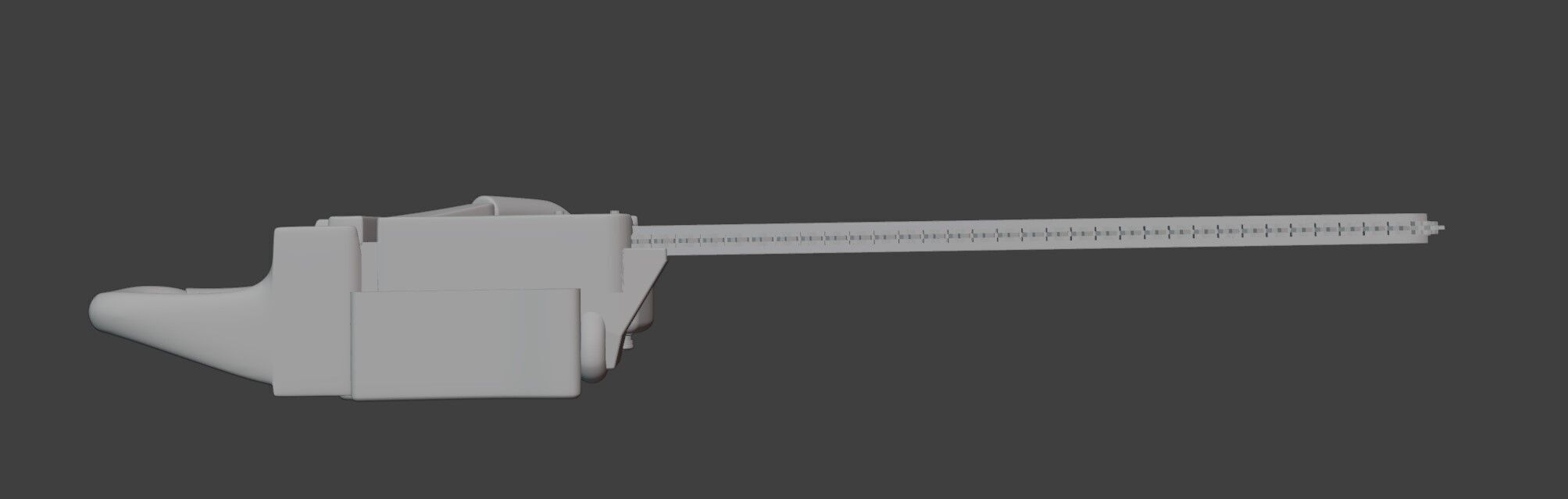 Chainsaw 3D printing ready pre supported 3D print model_6