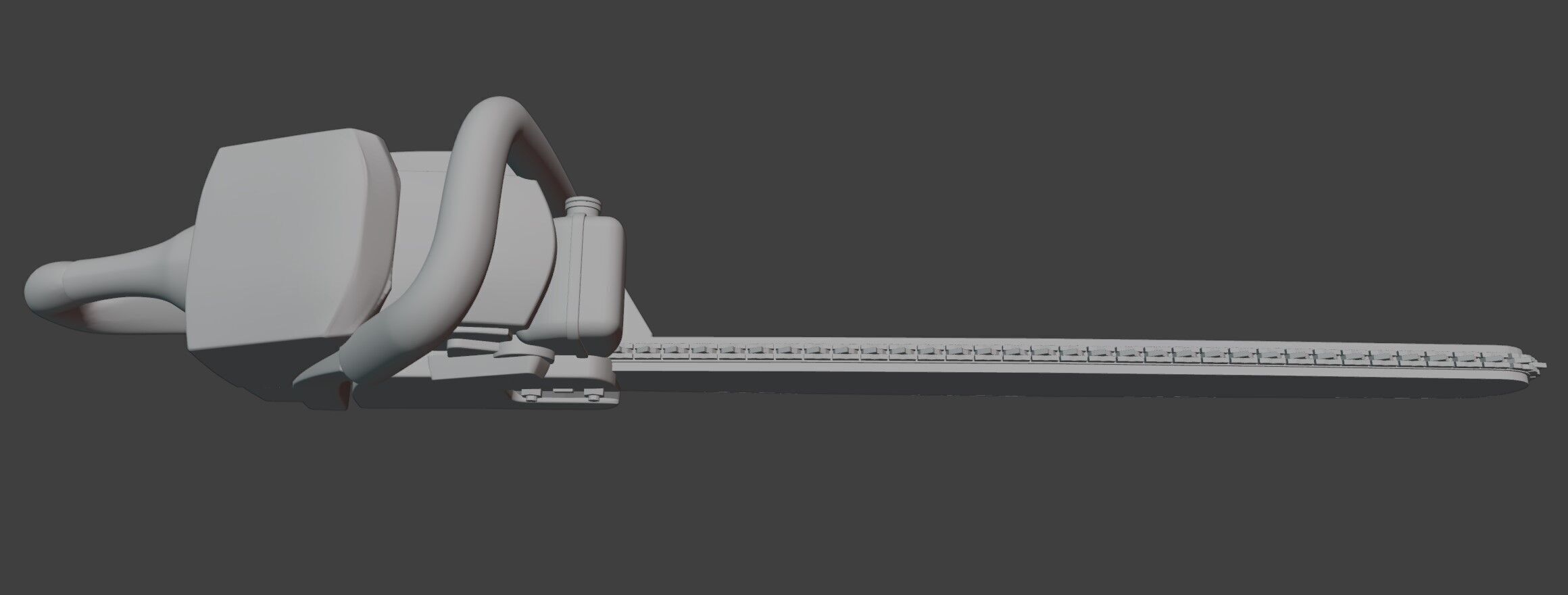 Chainsaw 3D printing ready pre supported 3D print model_7