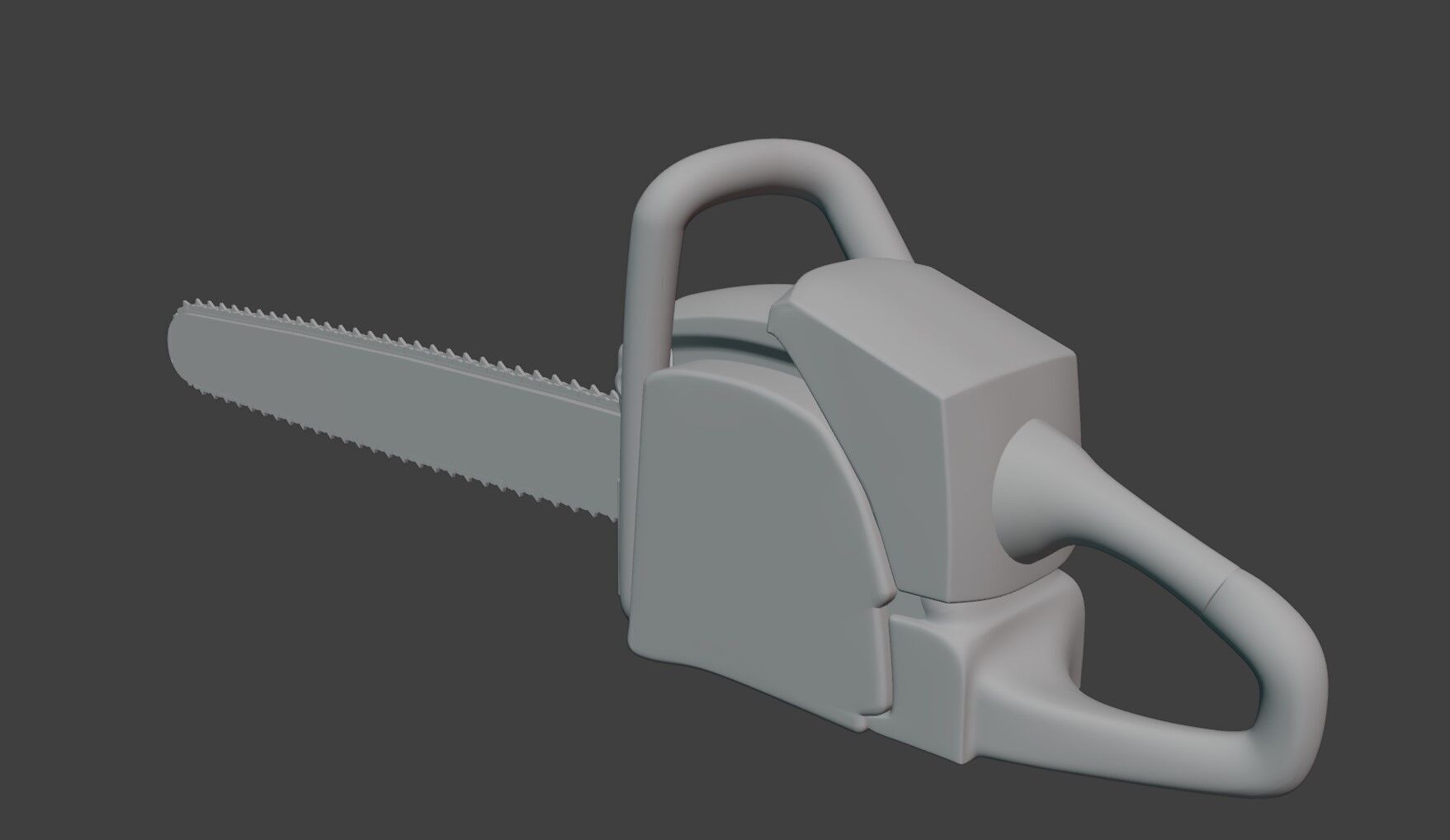 Chainsaw 3D printing ready pre supported 3D print model_4