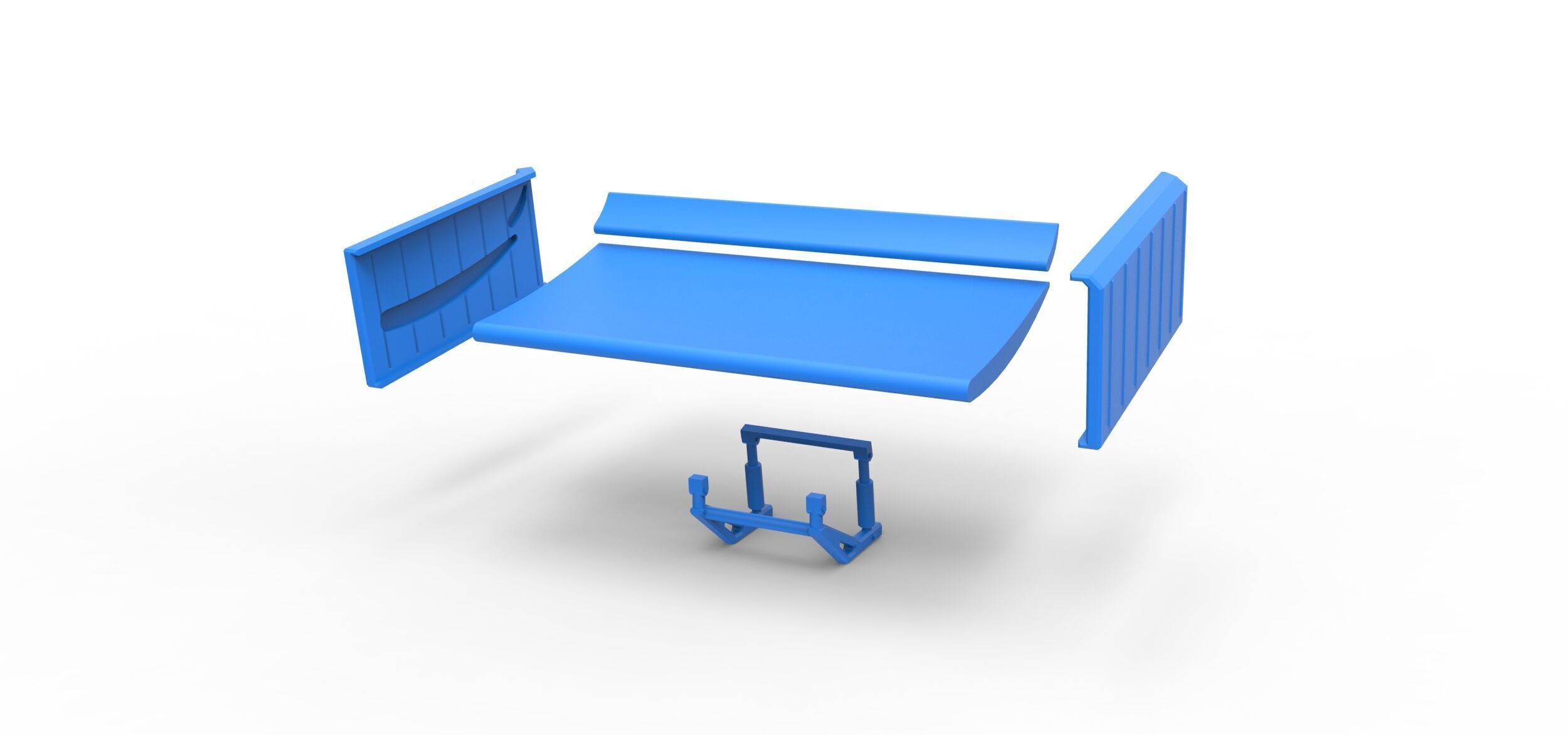 Wing of Supermodified front engine race car V3 Scale 1 to 25 3D print model_13