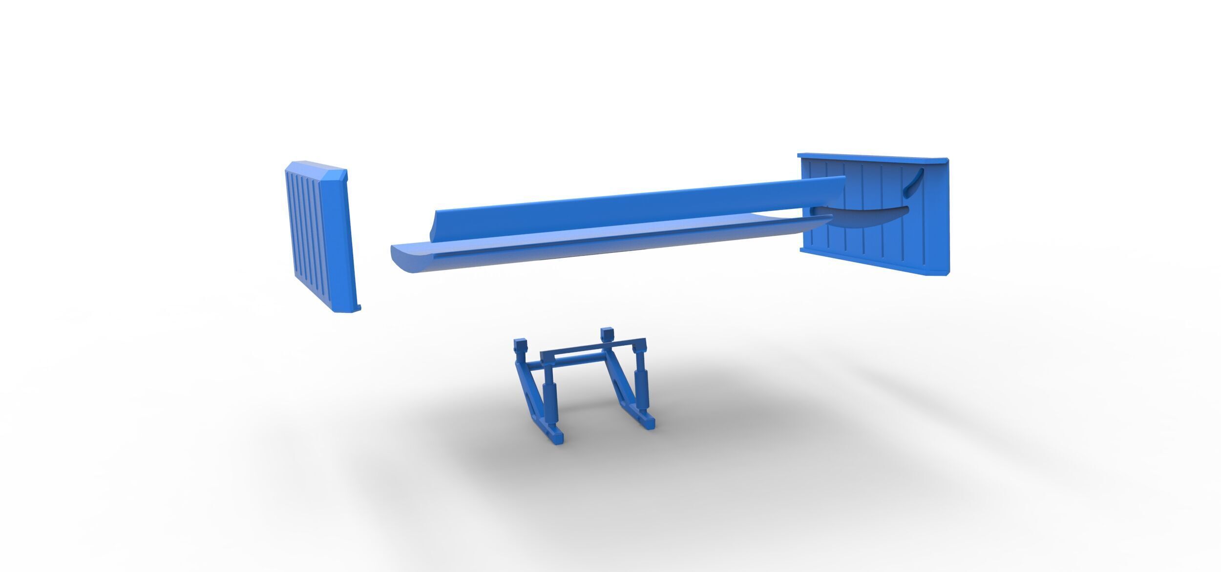 Wing of Supermodified front engine race car V3 Scale 1 to 25 3D print model_15