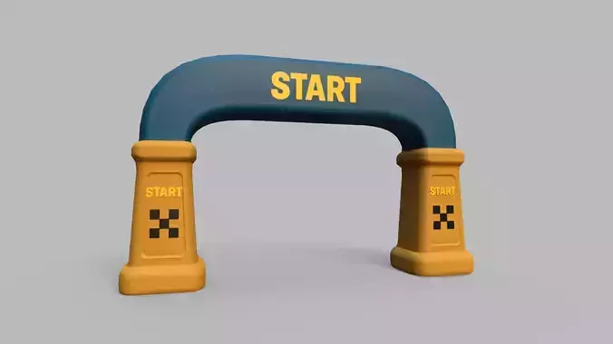 Stylized Race Gates Pack  Start Checkpoint Finish
