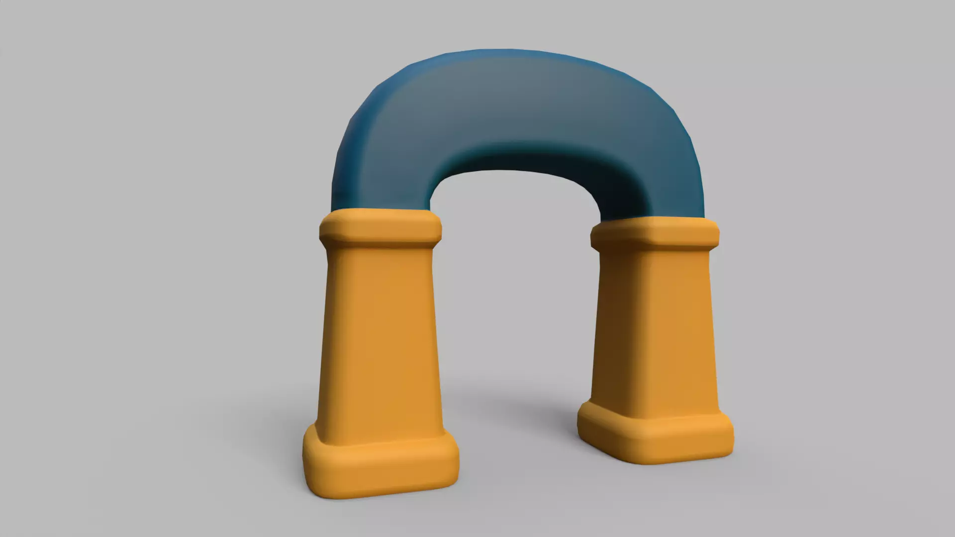 Stylized Race Gates Pack  Start Checkpoint Finish Low-poly 3D model_2