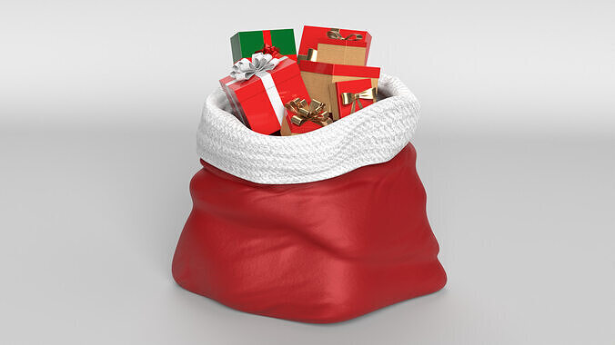 Santa Bag 3D model