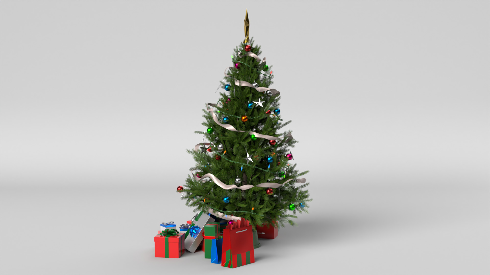 Christmas Tree 3D model_11