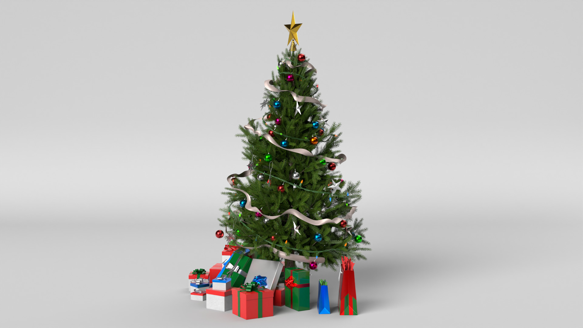 Christmas Tree 3D model_12