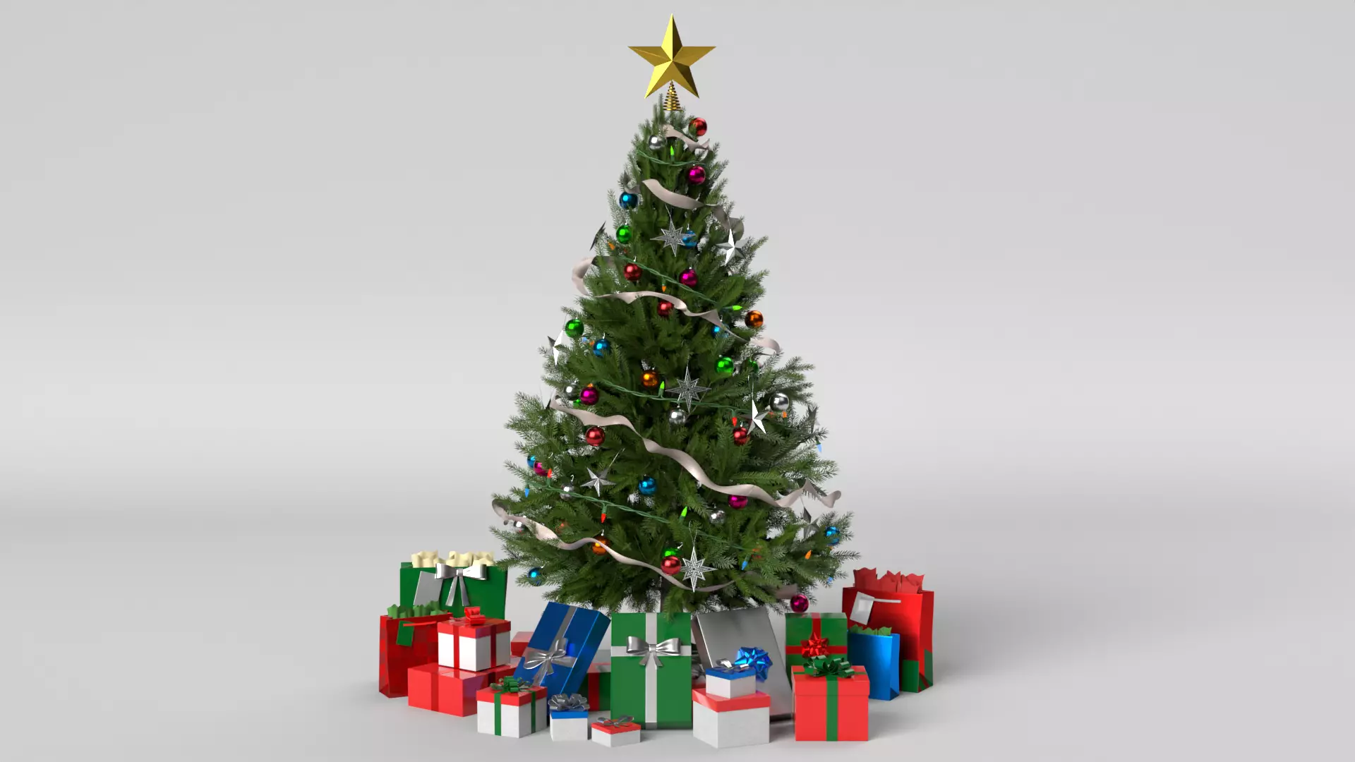 Christmas Tree 3D model_0