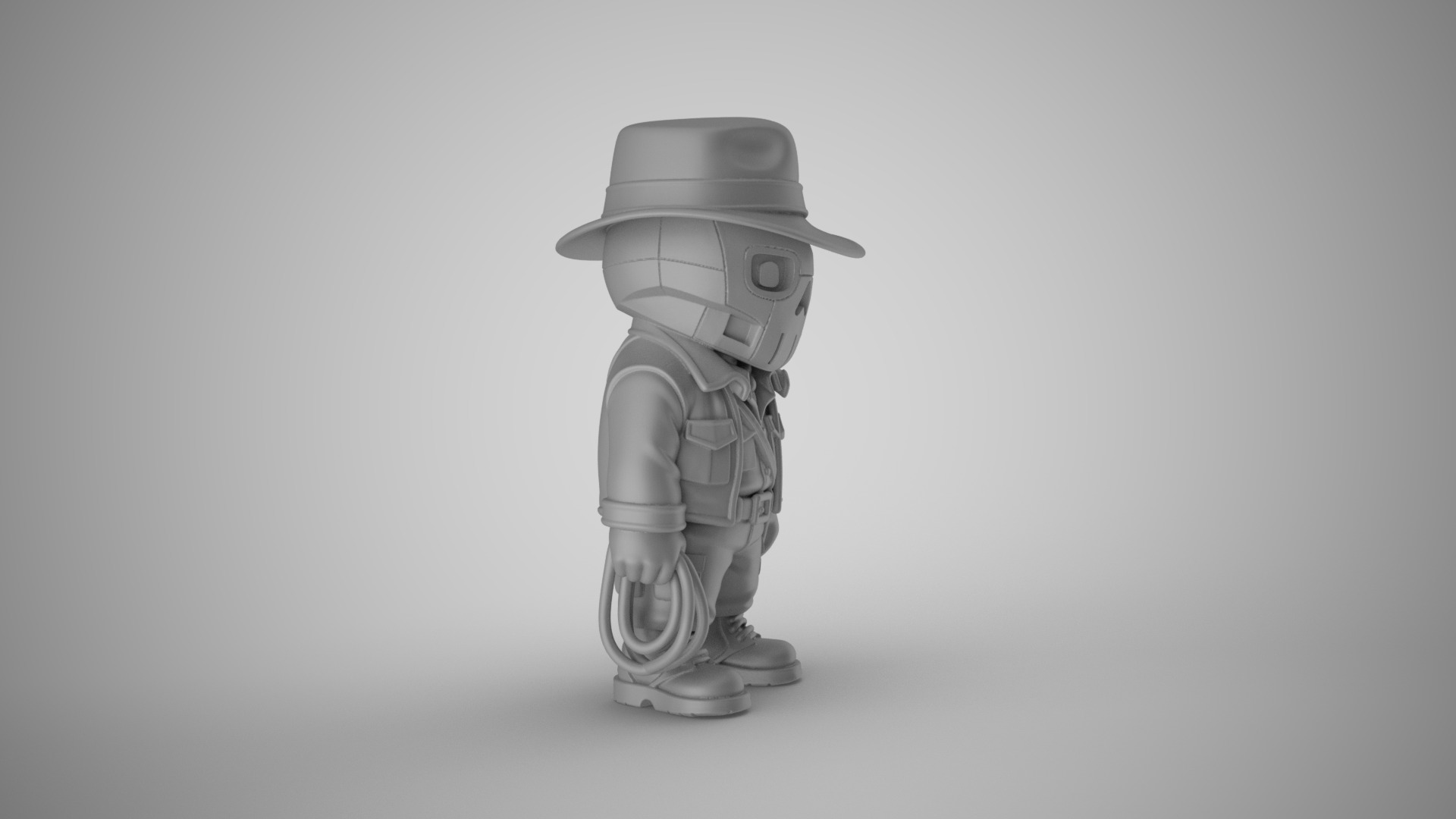Cyber Punk Boy 4 3D print model_3