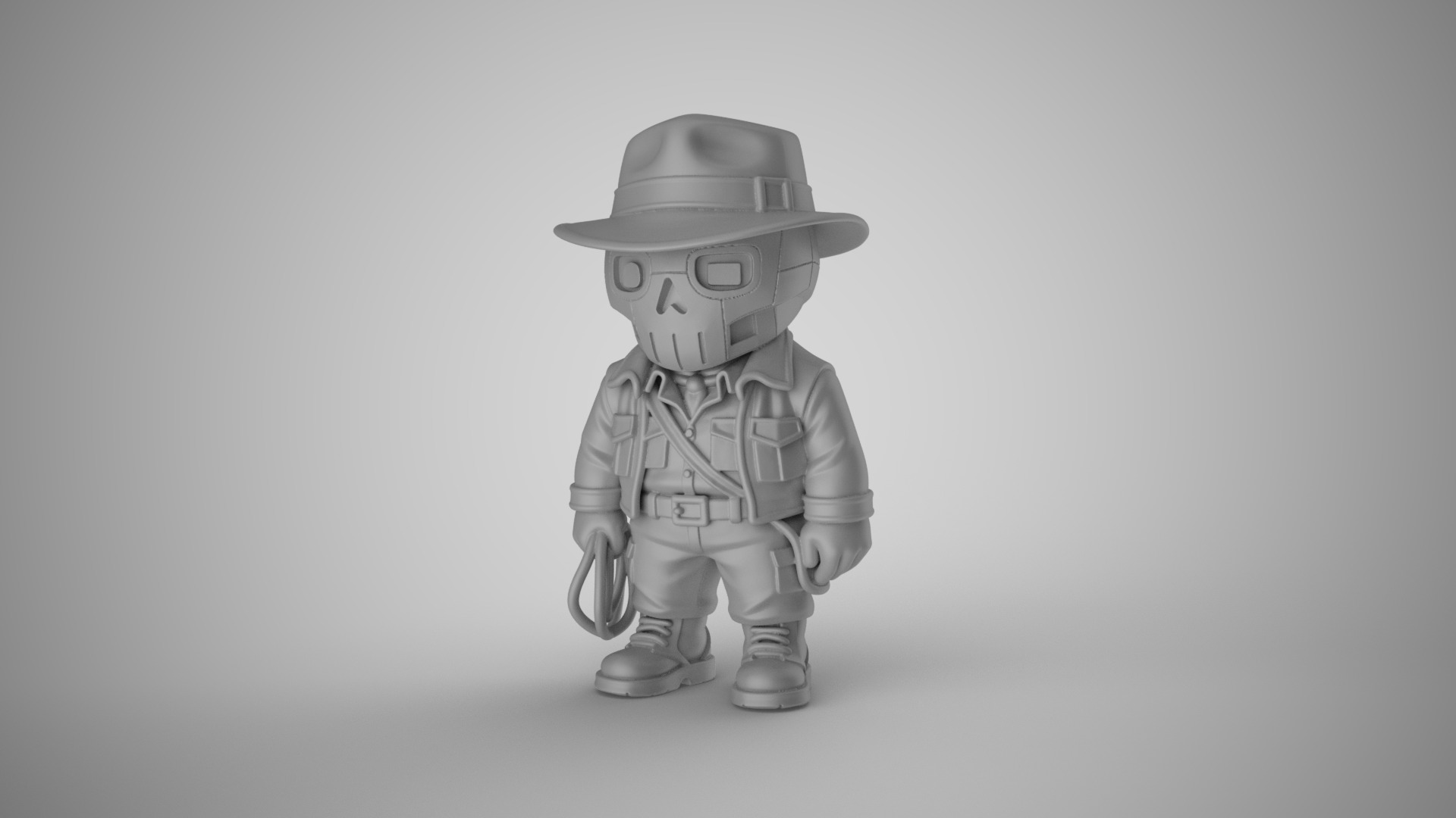 Cyber Punk Boy 4 3D print model_1