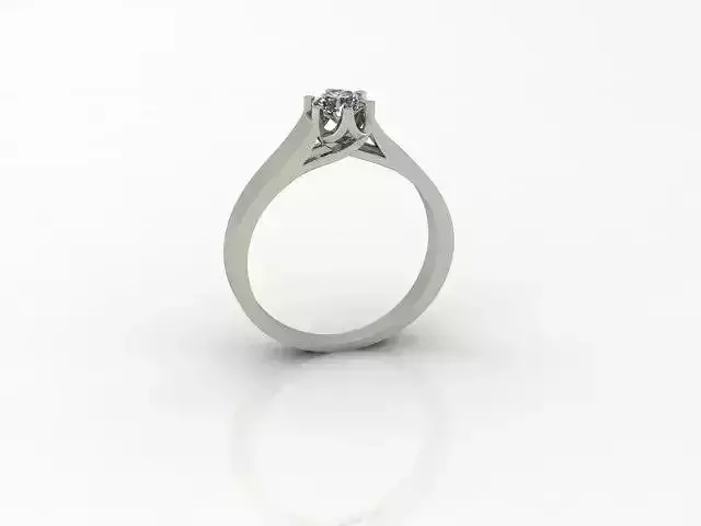 The ring with gemstone 5 mm size