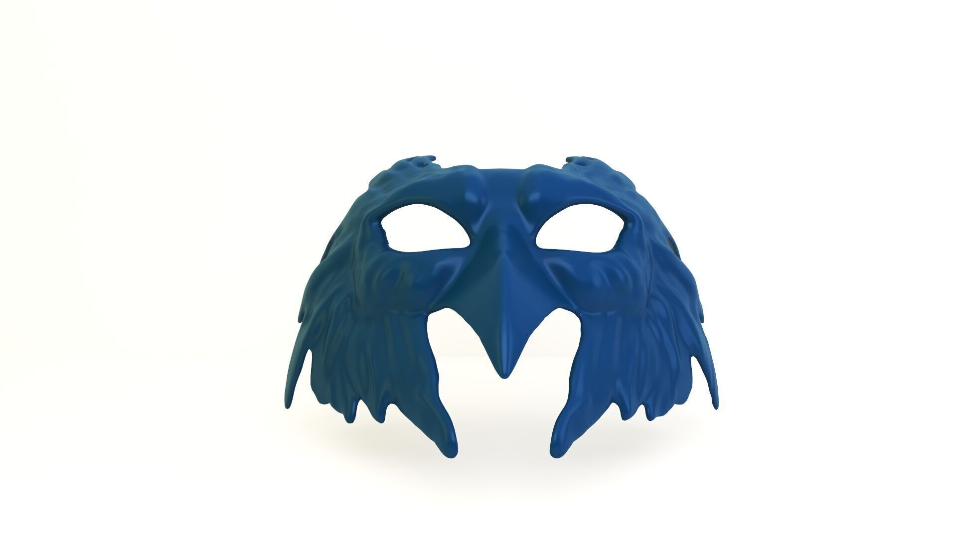 Feathered Raven Cosplay Mask 3D print model_5