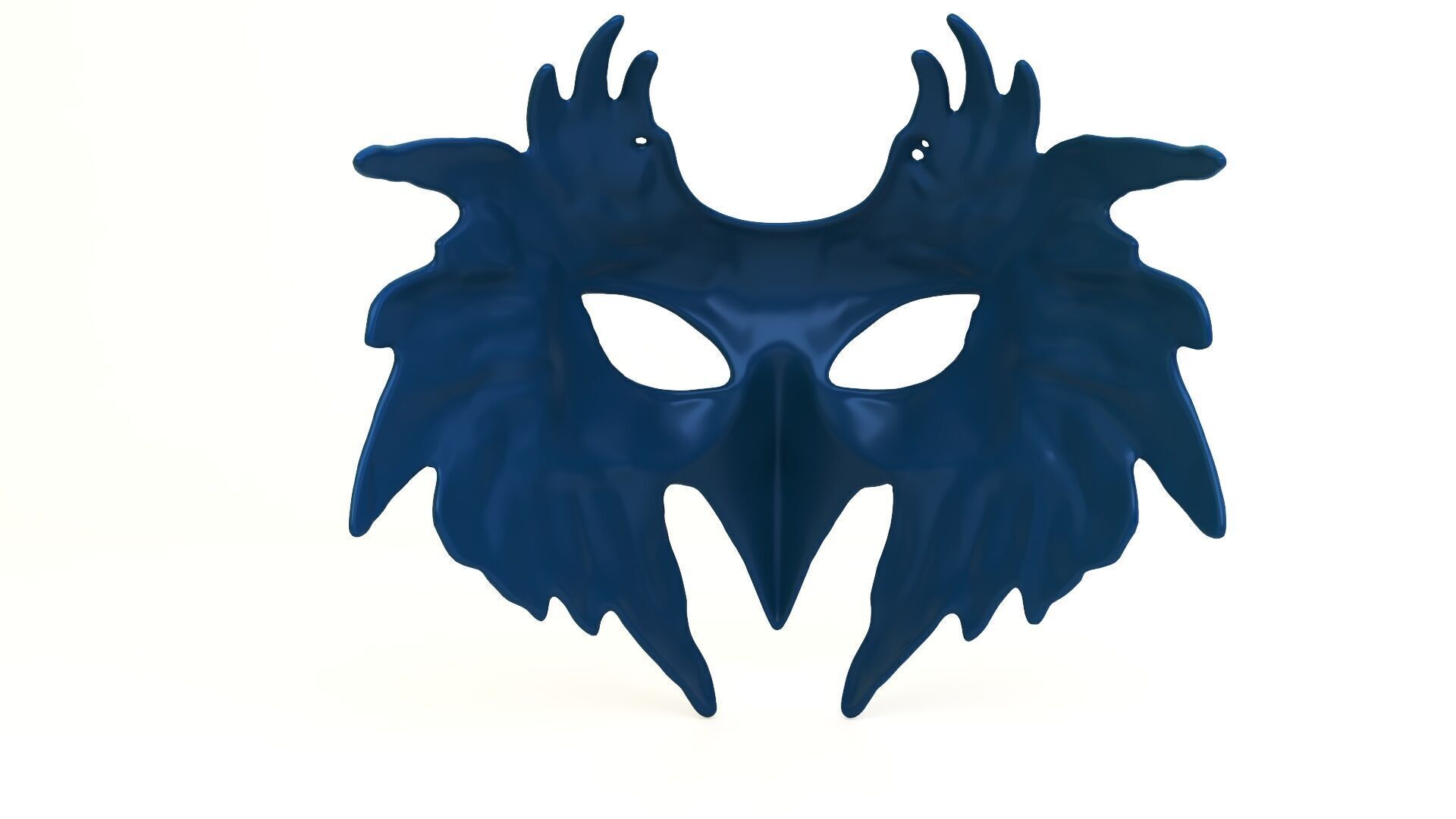 Feathered Raven Cosplay Mask 3D print model_4
