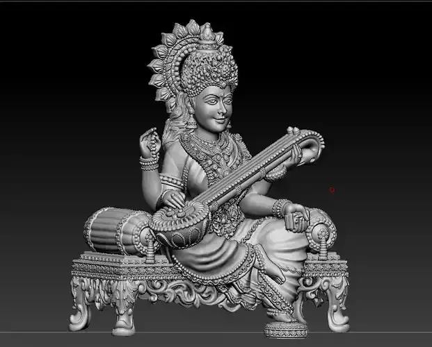 SARASWATI 3D MODEL 3D print model 