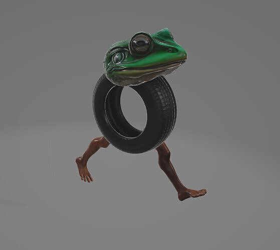 Boneca Ambalabu 3D model ANIMATED Low-poly 3D model
