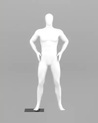 Male mannequin Heroic pose