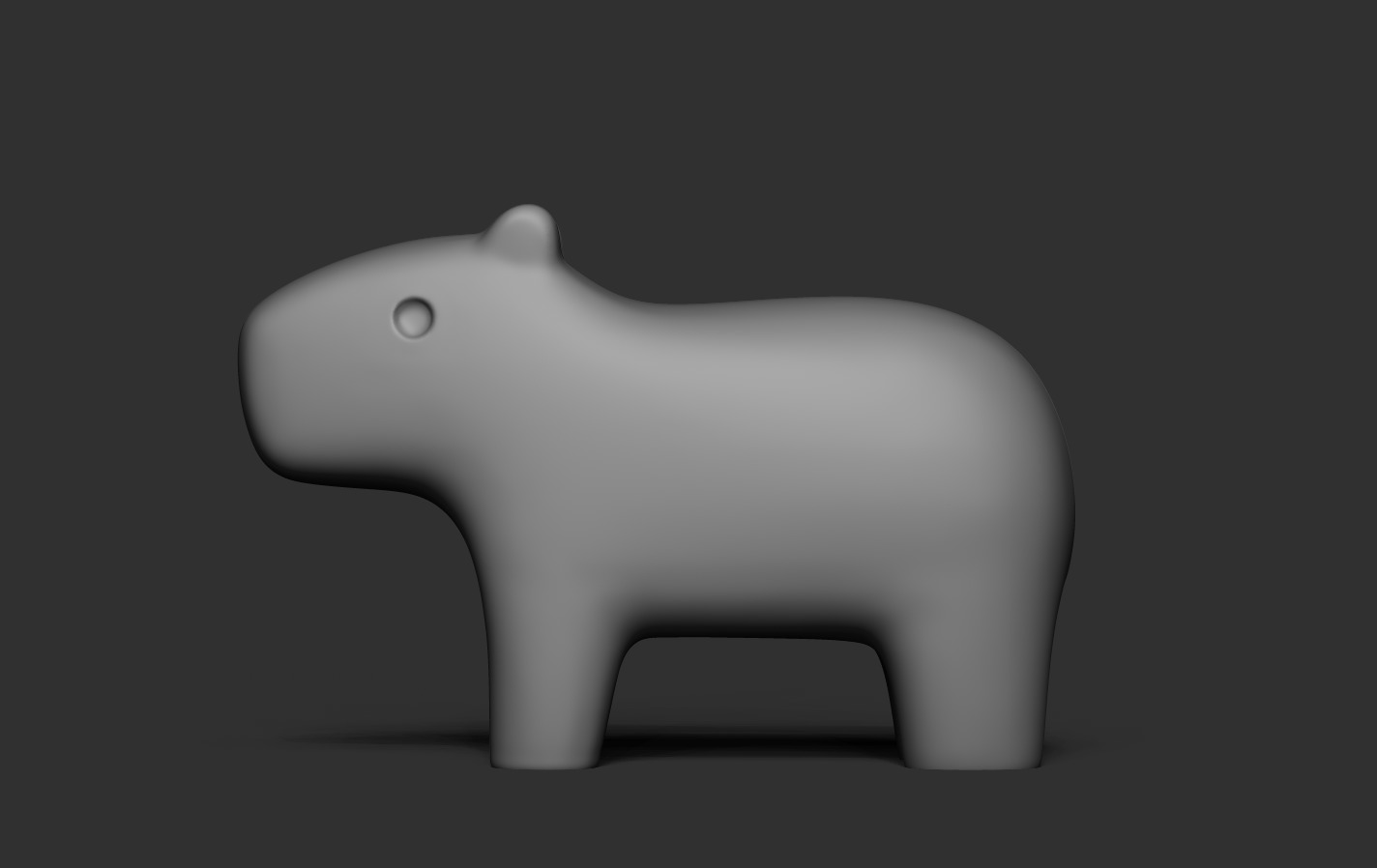 Capybara 3D print model_9