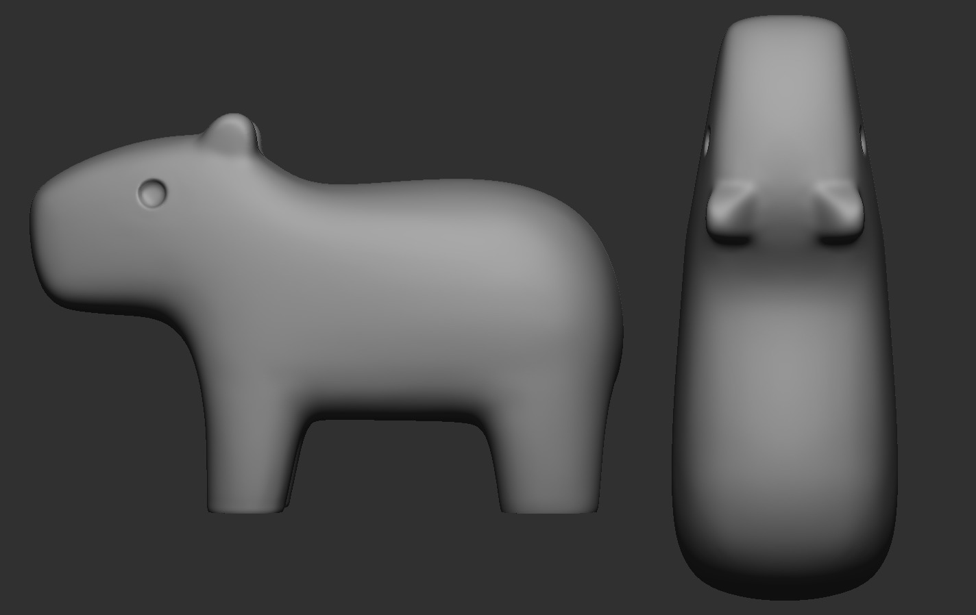 Capybara 3D print model_17