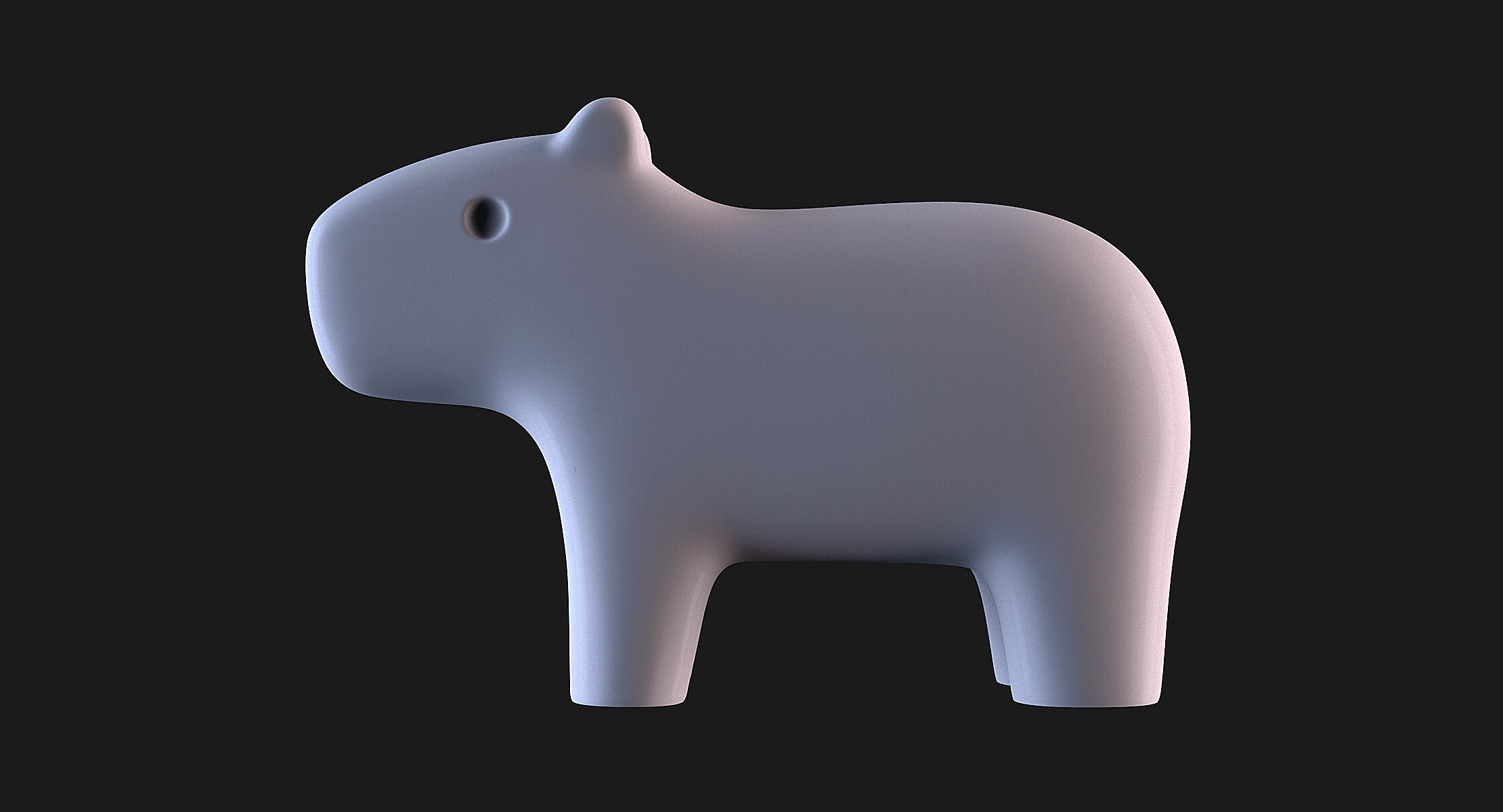 Capybara 3D print model_1