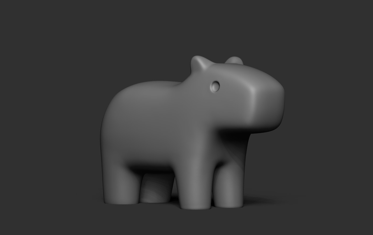 Capybara 3D print model_12