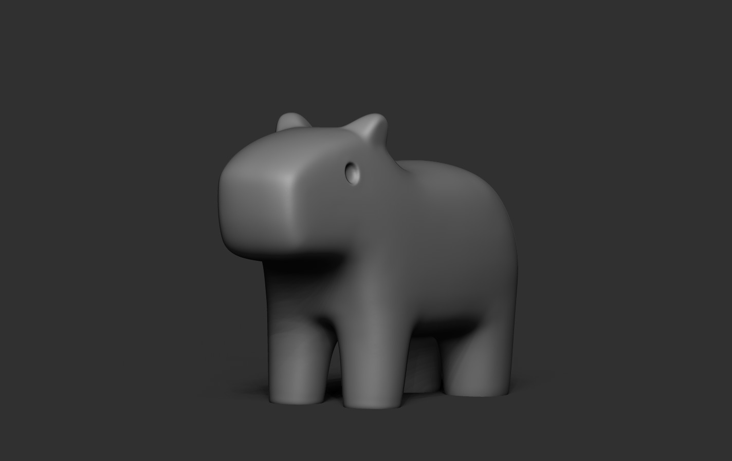 Capybara 3D print model_10