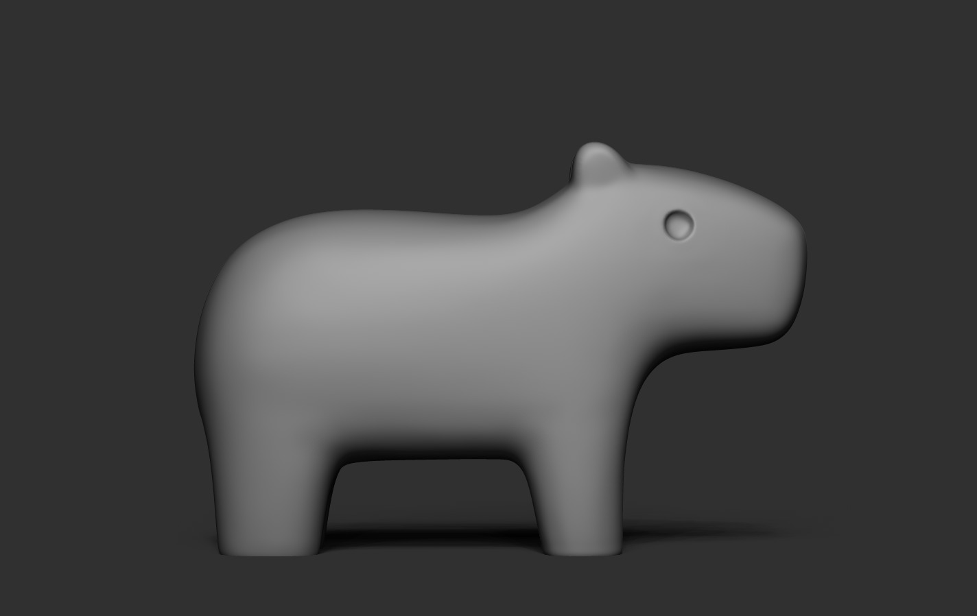 Capybara 3D print model_13