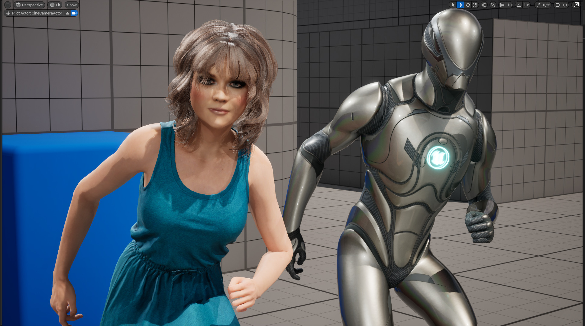 Realistic Mother Woman 3D Model Casual Outfit Mom Low-poly 3D model_21