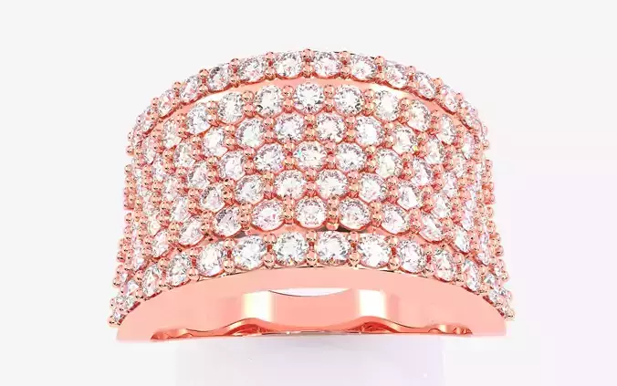 Diamond Head Mens Ring 3dm stl renders details  3D print model