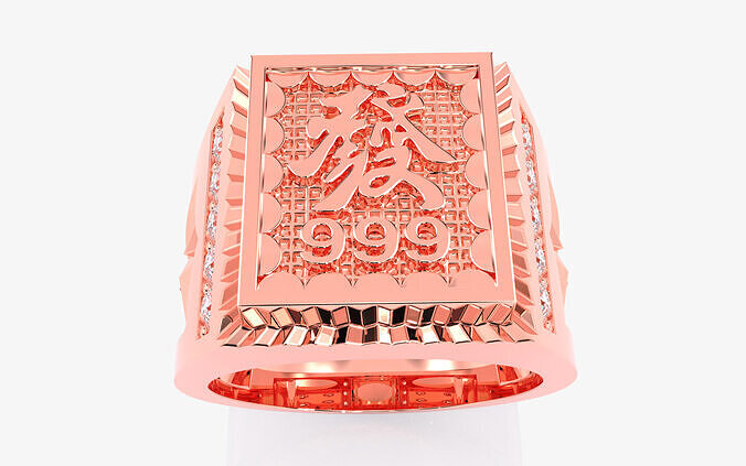 Mens Ring 3dm stl renders details  3D print model
