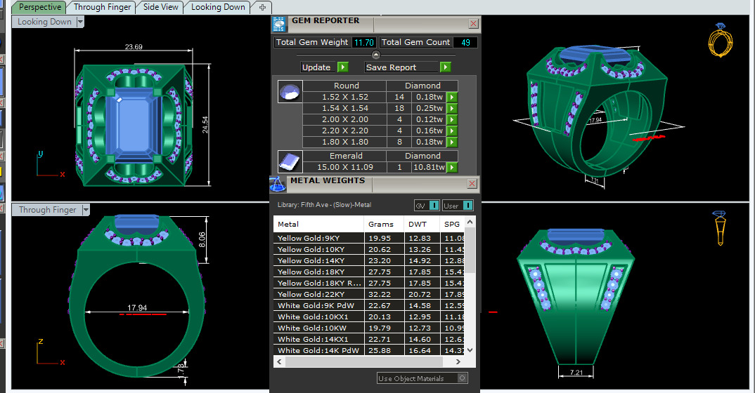Mens Solitaire Ring 3dm stl renders details 3D print model_1