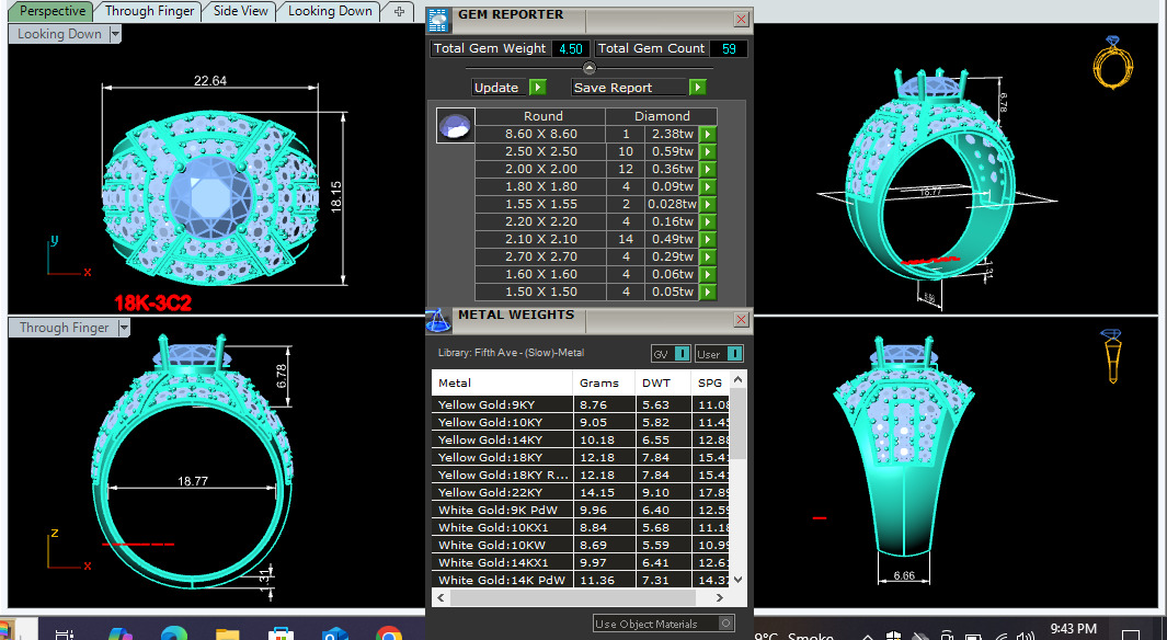 Mens Solitaire Ring 3dm stl renders details 3D print model_1