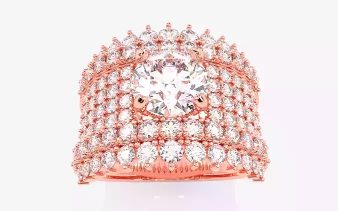 Mens Solitaire Ring 3dm stl renders details 