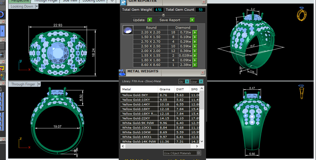 Mens Solitaire Ring 3dm stl renders details 3D print model_1