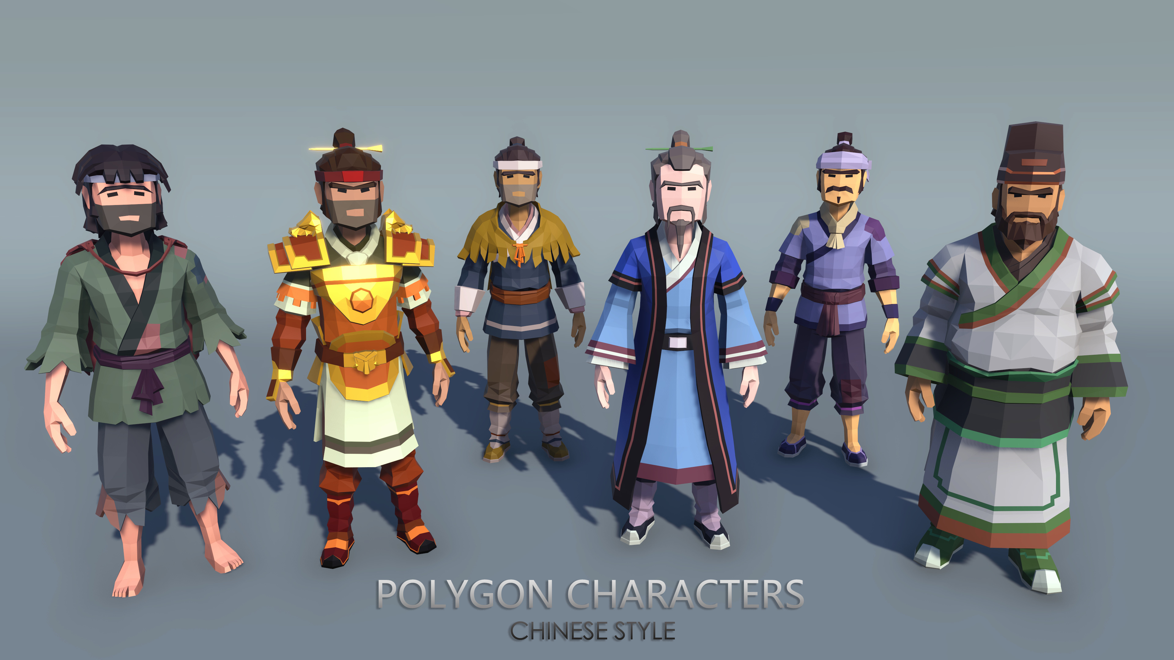 PolygonCharacters-FantasyChineseStyle Low-poly 3D model_4