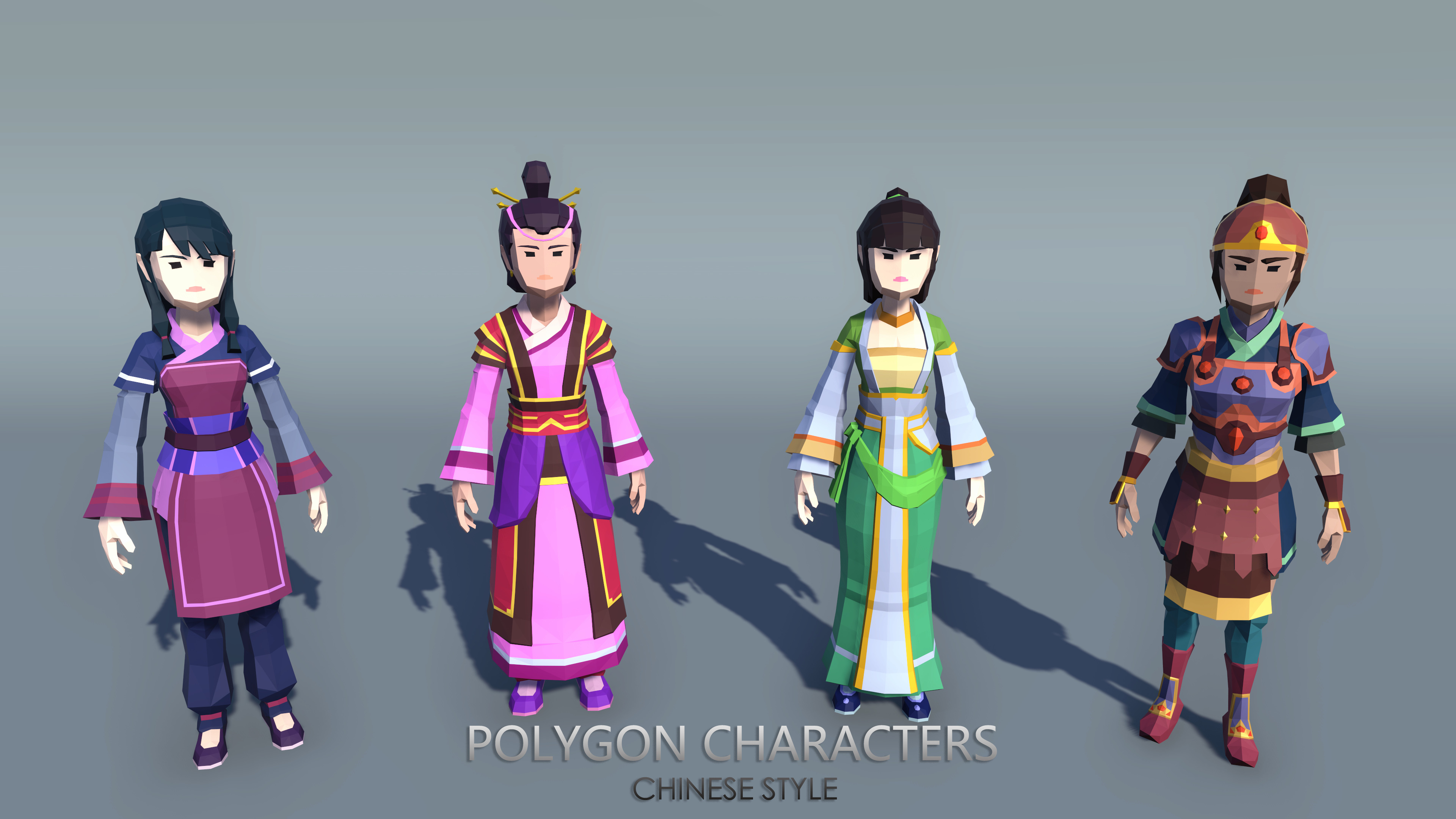 PolygonCharacters-FantasyChineseStyle Low-poly 3D model_5