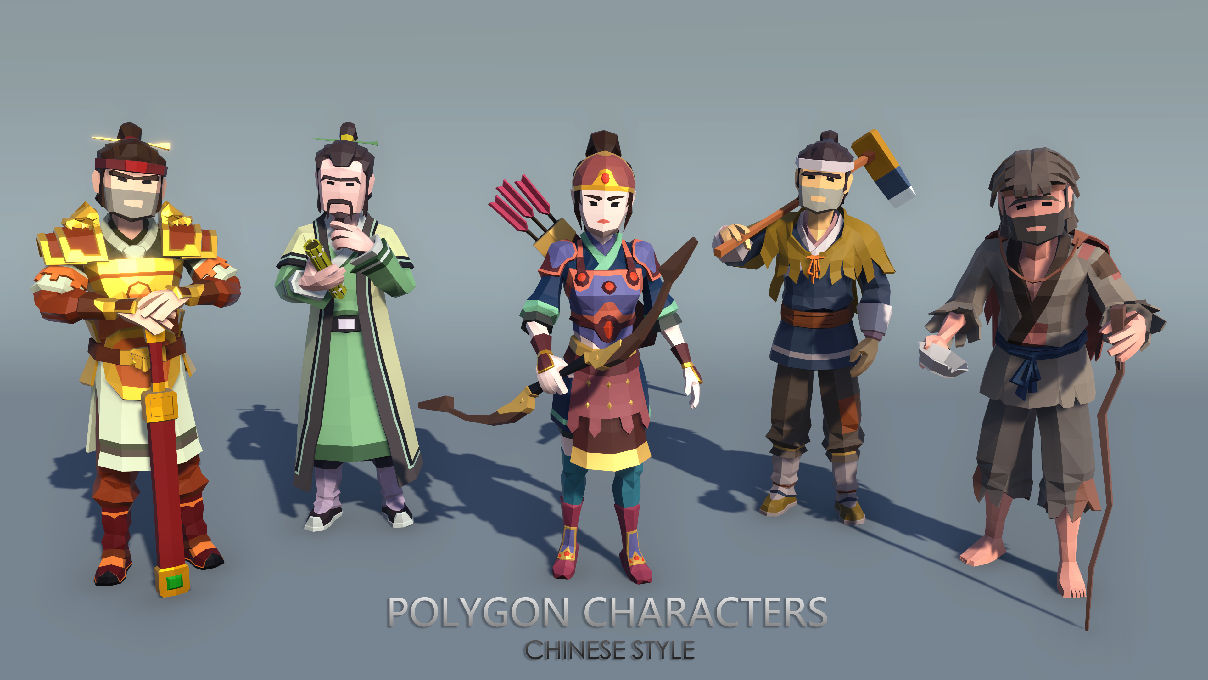 PolygonCharacters-FantasyChineseStyle Low-poly 3D model_3