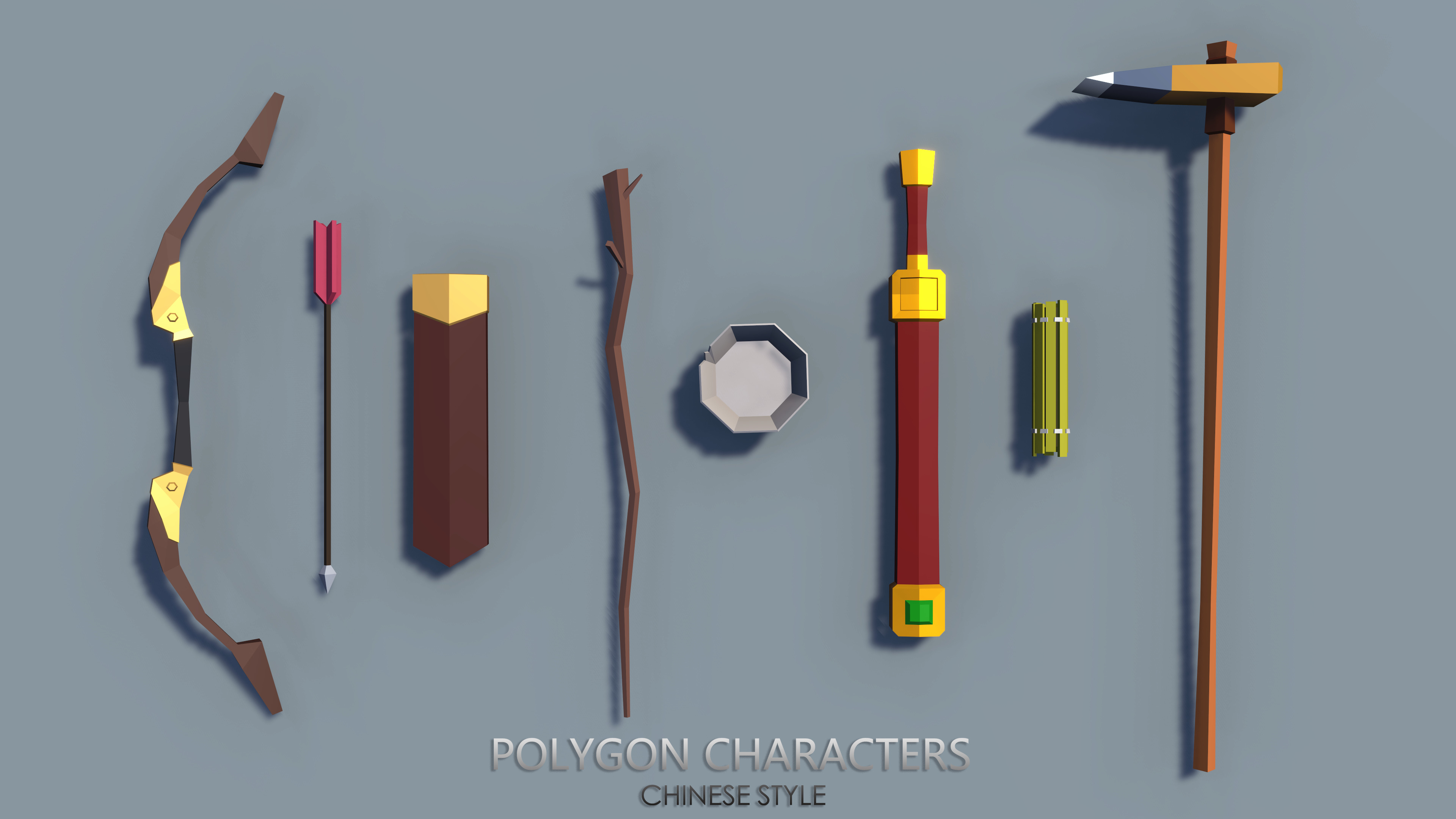 PolygonCharacters-FantasyChineseStyle Low-poly 3D model_6