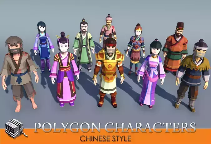 PolygonCharacters-FantasyChineseStyle