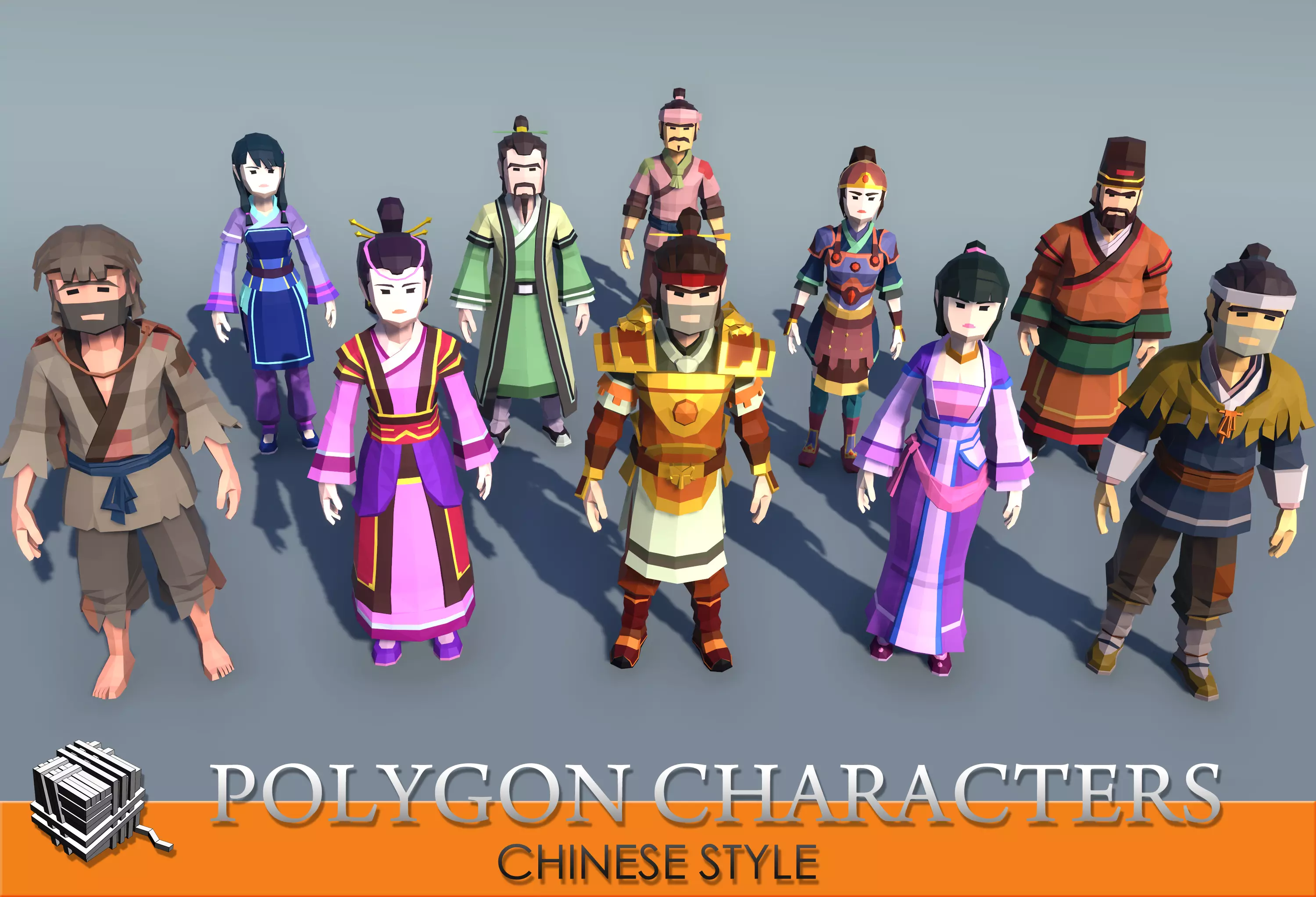 PolygonCharacters-FantasyChineseStyle Low-poly 3D model_0