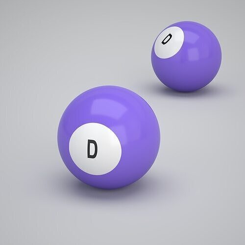 D Snooker Ball 3D model