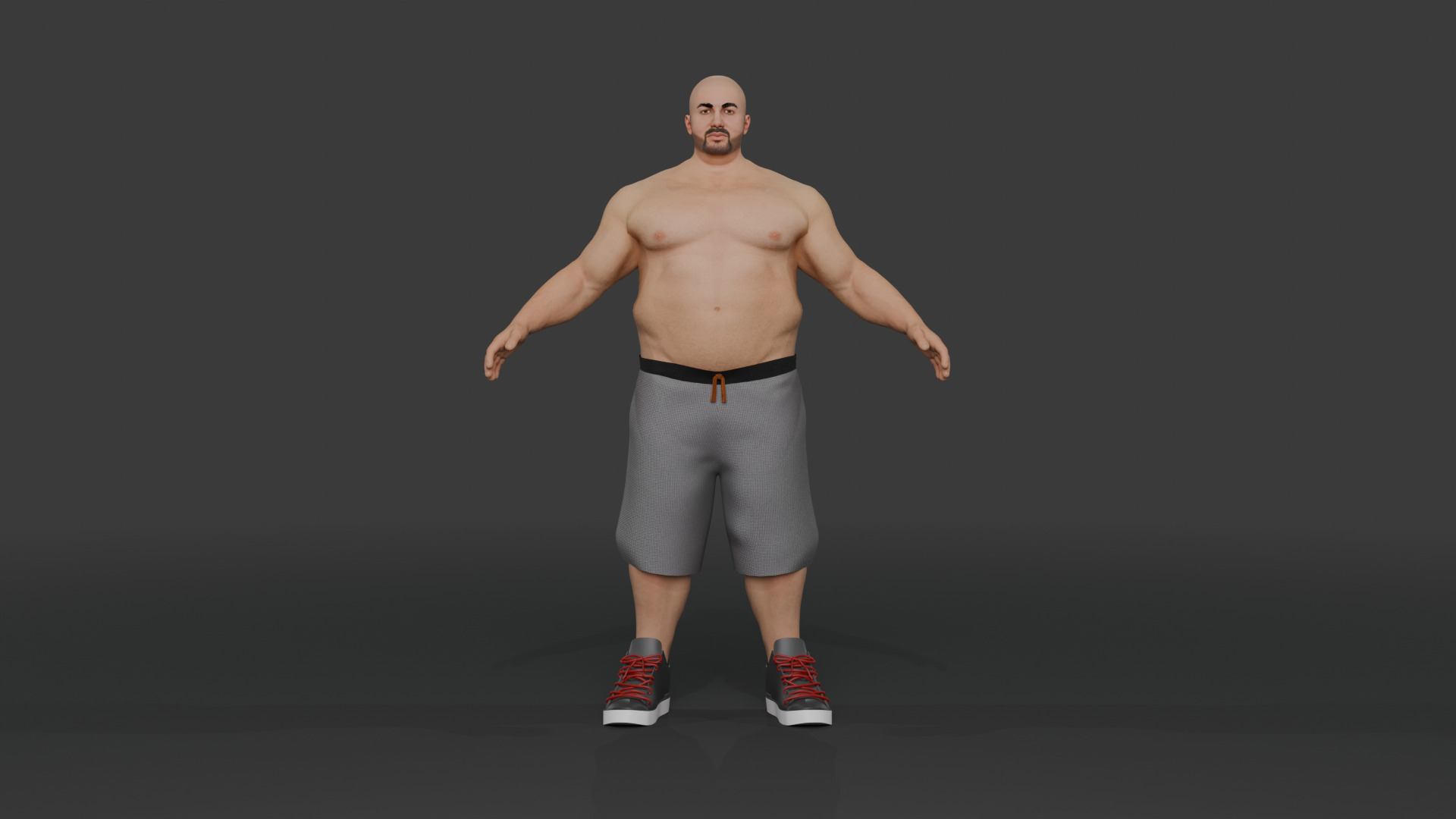 Urban Power Male Character  Low-poly 3D model_6