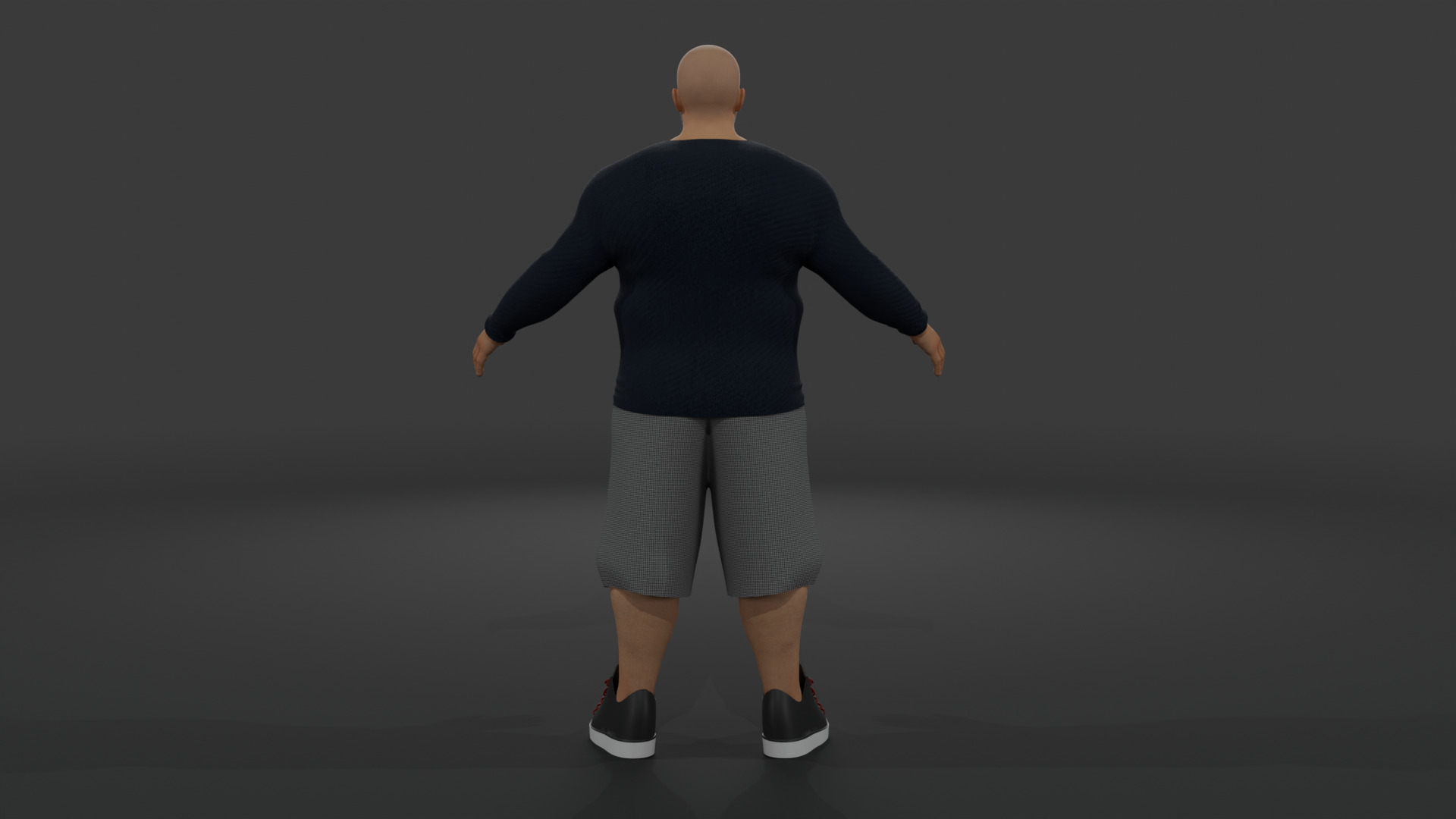 Urban Power Male Character  Low-poly 3D model_3