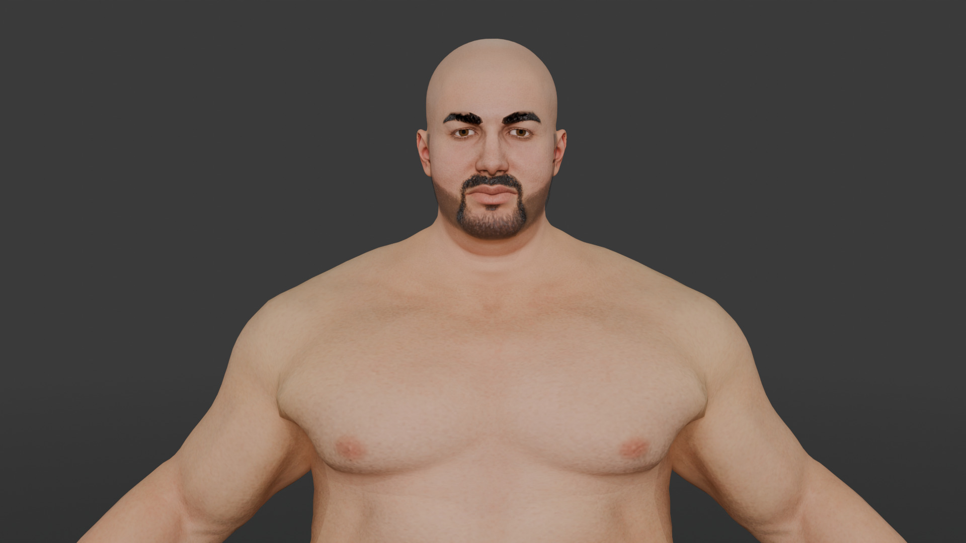 Urban Power Male Character  Low-poly 3D model_4