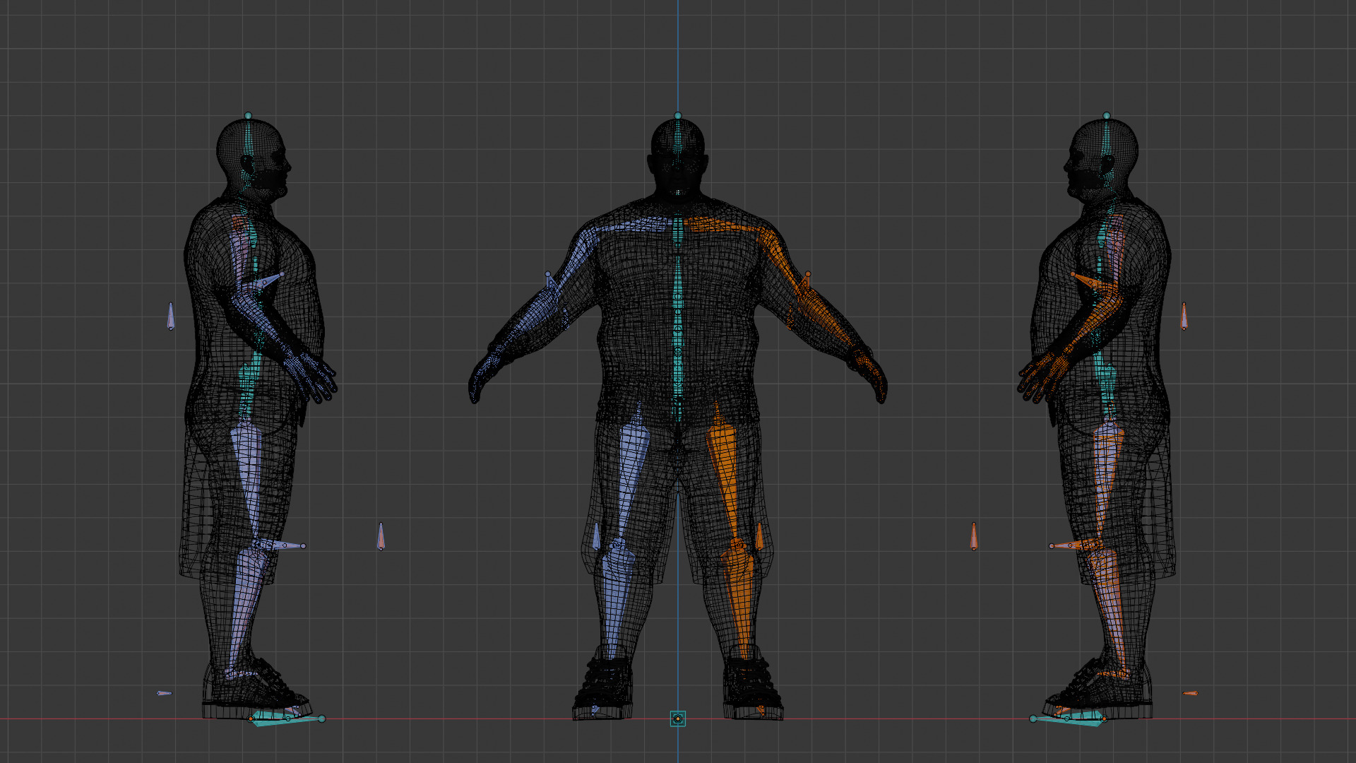 Urban Power Male Character  Low-poly 3D model_15