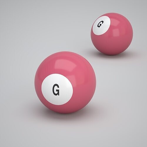 G Snooker Ball 3D model