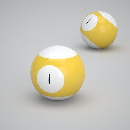 I Snooker Ball 3D model