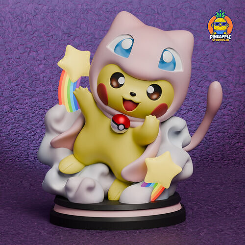 Pokemon - Pikachu Mew Cosplay Free 3D print model