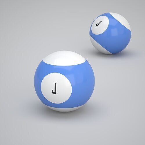 J Snooker Ball 3D model