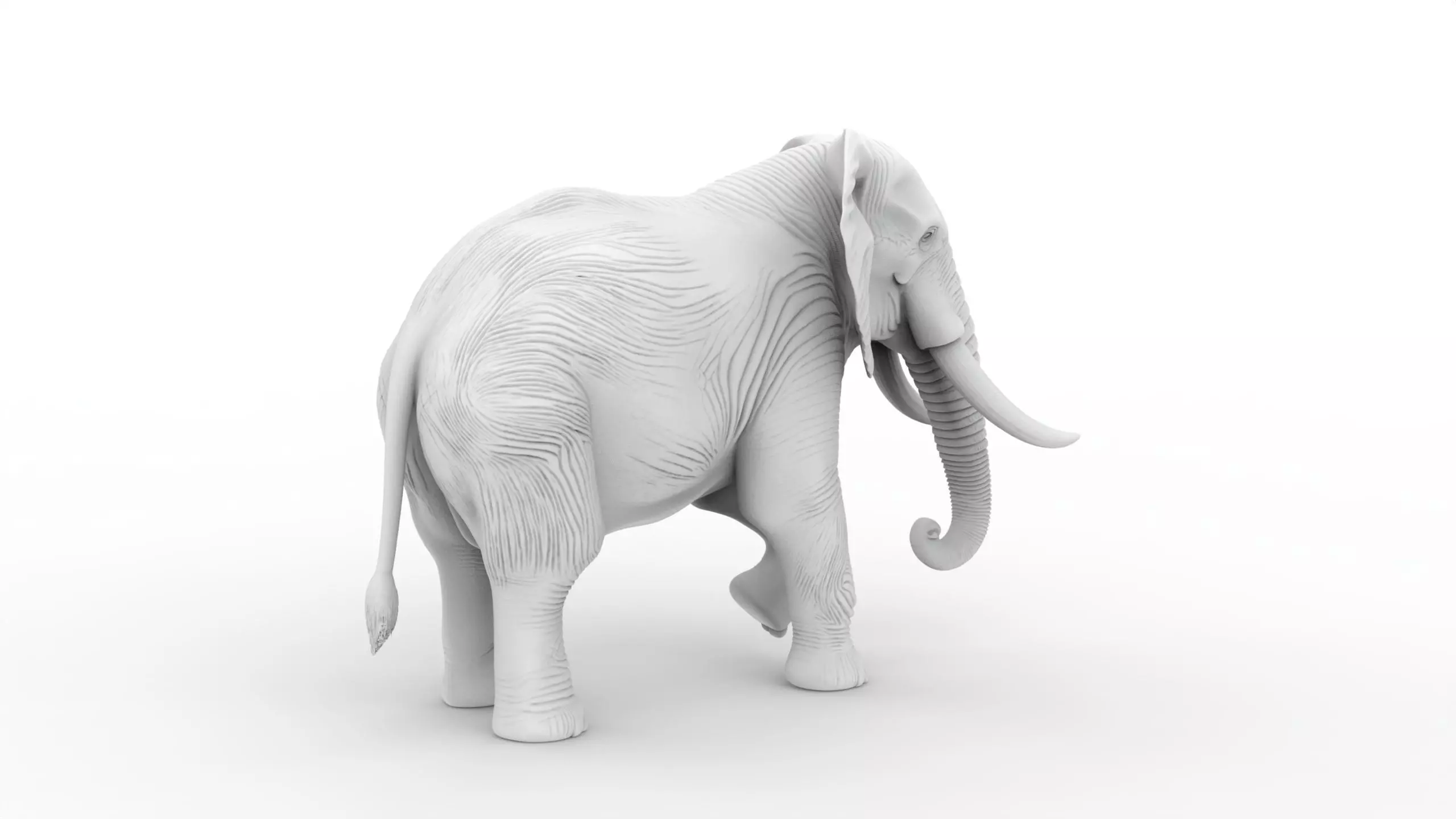 Elephant Sculpture 3D Print Model 3D print model_0