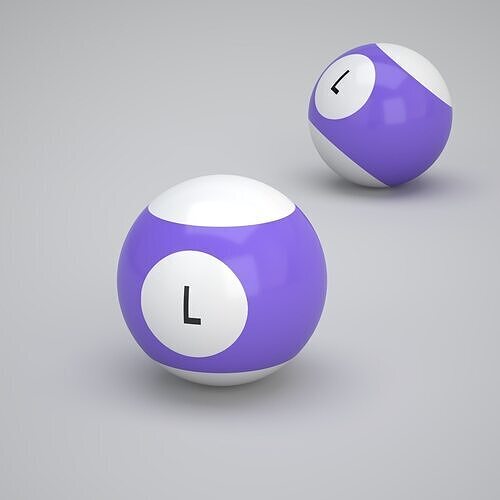 L Snooker Ball 3D model