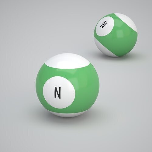 N Snooker Ball 3D model